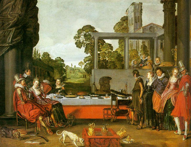 BUYTEWECH, Willem Banquet in the Open Air oil painting picture